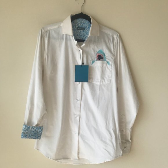 DISCOVER SHARKS Button Down Female Cut - Picture 5 of 7